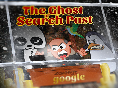 The Ghost Of Search Past christmas data design facts google illustration infographic search