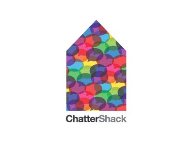 ChatterShack Logo Design brand branding bright bubble building colorful colors corporate identity design element graphic design house identity logo logo design speech symbol vibrant