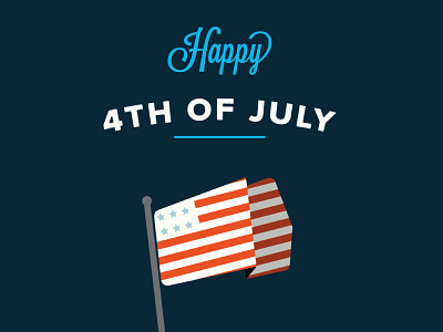 Happy 4th of July Everyone! 4th 4th of july clean flat july patriotic simple usa vector