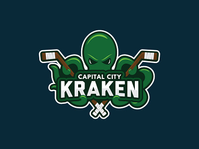 Capital City Kraken hockey kraken logo octopus sport sports vector