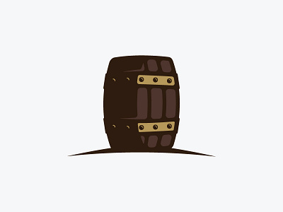 Barrel barrel icon thick lines vector