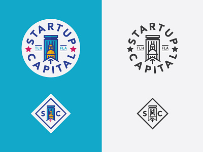 Startup Capitol brand capital logo mark tallahassee tlh vector