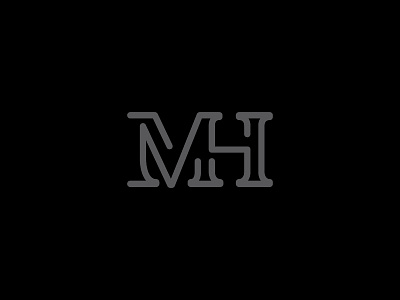 MH Mark h line logo m mark thick line