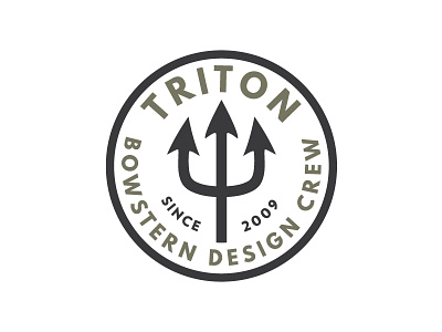 Messing Around bowstern brand logo mark trident vector