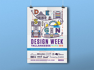 Design Week Tallahassee Poster by ð­ðððððð on Dribbble