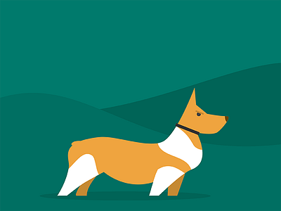 Indiana corgi dog illustration vector