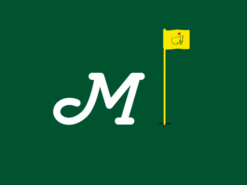 The Masters animate animation golf m masters vector