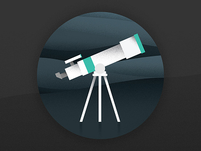 Telescope night sky telescope texture vector