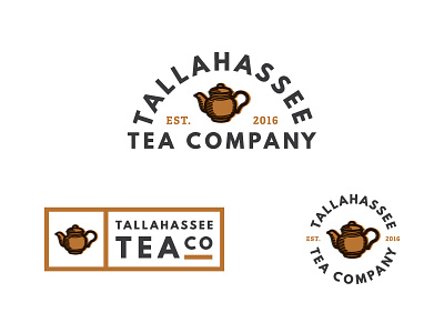 Tallahassee Tea Company branding company logo tallahassee tea tea pot vector