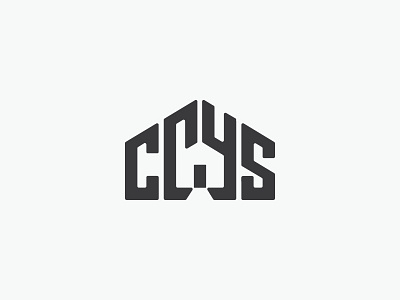 CCYS brand ccys house logo vector