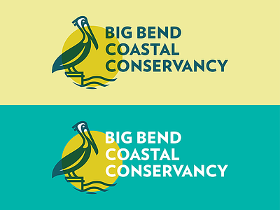 BBCC branding circle coast logo pelican water waves