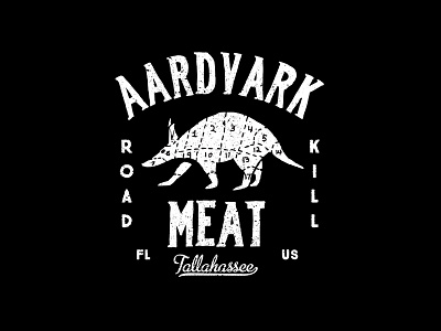 Aardvark Meat aardvark illustration meat one color tallahassee
