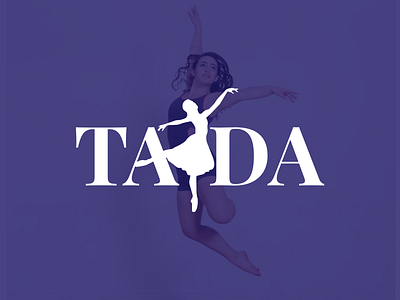 TADA Dance Studio branding dance dancer logo purple simple tada vector