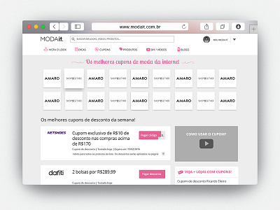 Modait Cupons css3 html5 ui