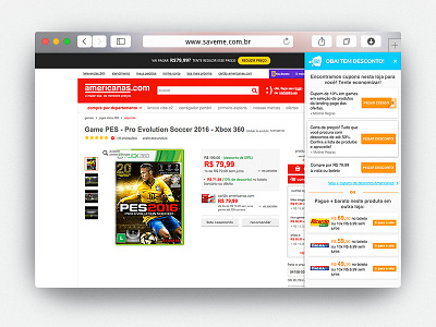 Plugin de cupons de desconto SaveMe plugin ui