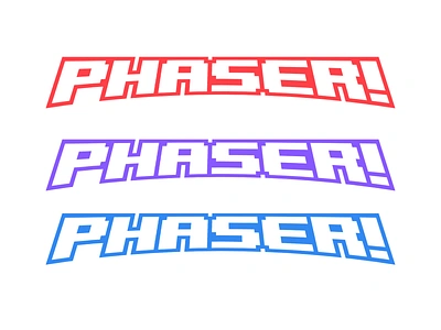 Phaser! Logo branding design graphic design logo social media design typography visual design