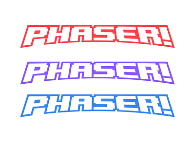 Phaser! Logo branding design graphic design logo social media design typography visual design