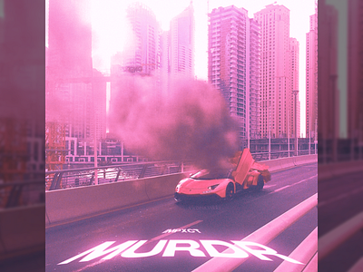 MURDR Cover Art design graphic design social media design typography visual design