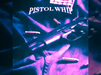 Pistol Whip Cover Art branding design graphic design social media design typography visual design