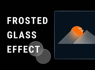 Frosted Glass Effect in Figma design effects figma figmadesign glassy