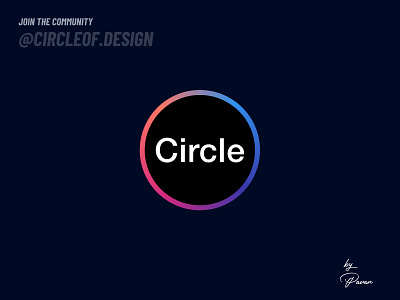 Circle of Design branding card circle circleofdesign design figmadesign new principle research shot ui ux
