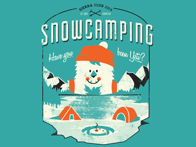 Sierra Club Tee apparel camping mountains outdoors snow yeti