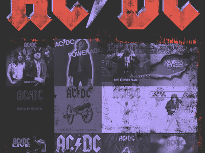 AC/DC albums shirt