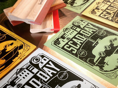 SCAD Day screen prints