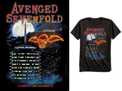 Avenged Sevenfold Capitol Records apparel band merch