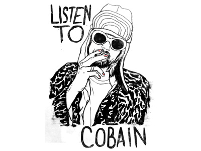 Listen To Cobain apparel band merch