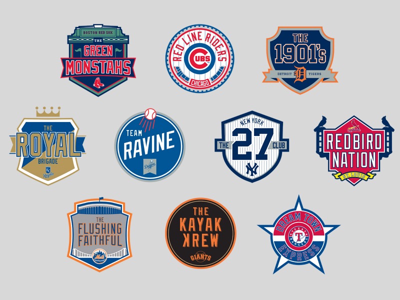 Mlb Fan Club Team Logos By Katie Campbell On Dribbble