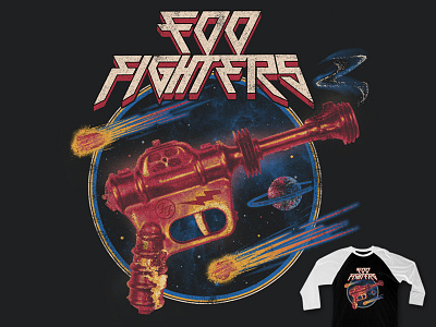 Foo Fighters Ray Gun apparel band merch space