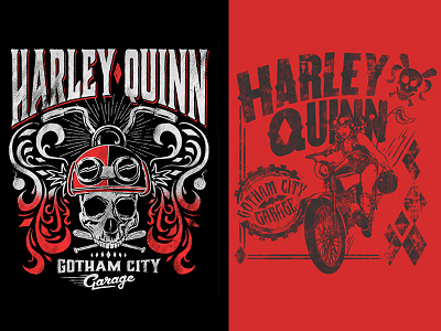 Gotham City Garage Harley Quinn apparel biker comics consumer products moto