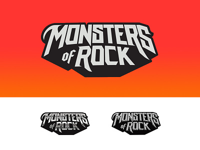 Monsters of Rock lettering logo