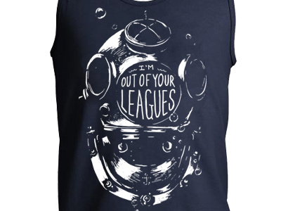 Never Date A Diver Tank illustration sequel tee threadless type