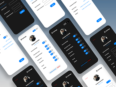 Settings | Dark light Mode dark mode mode original profile settings profile user settings social media ui ui ux ui ux design