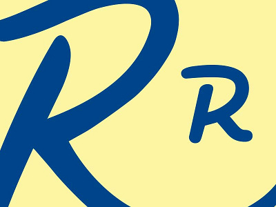 Fun with Rs branding letter r typography