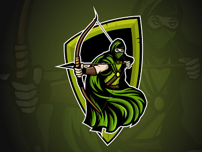 Archer Mosot Logo archer character design e games egame elf illustration logo mascot mascot logo mask