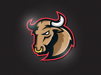 Bull Mascot Logo character design e games egame game illustration logo mascot mascot logo team vector