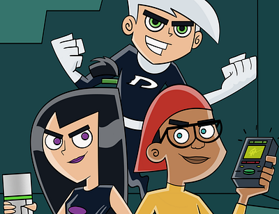 Danny Phantom animation cartoon design digitaldraw draw drawing friends graphic design illustration vector