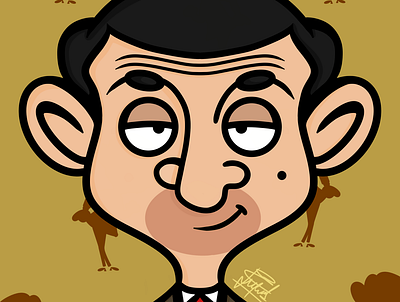 Mr. Bean animation beloved cartoon digitaldraw draw drawing illustration mr. bean