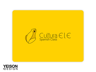 Cultura ELE logo complete design frog learn logo spanish