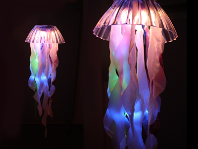 Bioluminescence interactive installation