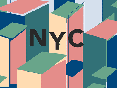 Creative coding Experiment: Moving to NYC creative coding design experiment graphic design gyroscope interactive ios new york city nyc parallax typography wip