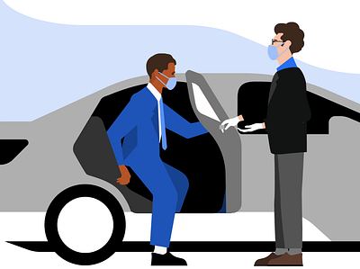Uber for business VIP rides covid design graphic design illustration transportation uber uber for business vip service
