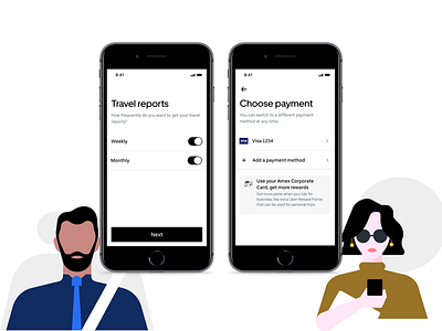 Uber for business and American Express partnership account set up amex app create account design system mobile mobile ui onboarding partnership product design uber uber design