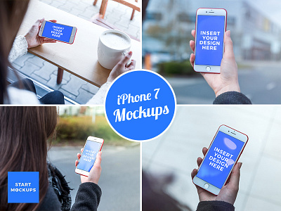 Free and Premium iPhone 7 Mockups