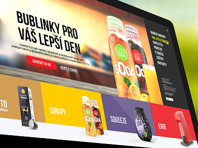 LIMO BAR - Redesign creative drink drinks ecommerce eshop homepage juice orange soda ui web webdesign