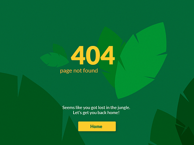 Daily UI #008 — 404 Page
