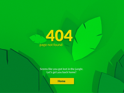 Daily UI #008 — 404 Page 008 404 blender dailyui green jungle page not found